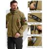 imageFREE SOLDIER Mens Outdoor Waterproof Soft Shell Hooded Military Tactical JacketOlive