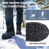 imageFREE SOLDIER Mens Snow Winter Boots Waterproof Wram Boots for Men Nonslip Outdoor Snow FootwearBlack 10