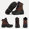 imageFREE SOLDIER Mens Snow Winter Boots for Men Warm Fleece Lining Winter Ski Shoes Waterproof Insulated BootiesBrown