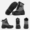 imageFREE SOLDIER Mens Snow Winter Boots for Men Warm Fleece Lining Winter Ski Shoes Waterproof Insulated BootiesGrey