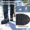 imageFREE SOLDIER Mens Snow Winter Boots for Men Warm Fleece Lining Winter Ski Shoes Waterproof Insulated BootiesGrey9