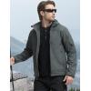 imageFREE SOLDIER Mens Softshell Hiking Jacket Waterproof Hooded Tactical Hunting JacketDark Gray