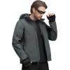 imageFREE SOLDIER Mens Softshell Hiking Jacket Waterproof Hooded Tactical Hunting JacketDark Gray