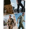 imageFREE SOLDIER Mens Tactical Pants Water Resistant Ripstop Cargo Work Lightweight EDC Hiking Pants with Multi PocketsCamo