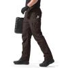 imageFREE SOLDIER Mens Tactical Pants Water Resistant Ripstop Cargo Work Lightweight EDC Hiking Pants with Multi PocketsCoffee Brown
