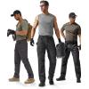 imageFREE SOLDIER Mens Tactical Pants Water Resistant Ripstop Cargo Work Lightweight EDC Hiking Pants with Multi PocketsGray Black