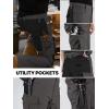 imageFREE SOLDIER Mens Tactical Pants Water Resistant Ripstop Cargo Work Lightweight EDC Hiking Pants with Multi PocketsGray Black