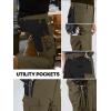 imageFREE SOLDIER Mens Tactical Pants Water Resistant Ripstop Cargo Work Lightweight EDC Hiking Pants with Multi PocketsGreen Black
