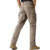imageFREE SOLDIER Mens Tactical Pants Water Resistant Ripstop Cargo Work Lightweight EDC Hiking Pants with Multi PocketsKhaki