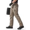 imageFREE SOLDIER Mens Tactical Pants Water Resistant Ripstop Cargo Work Lightweight EDC Hiking Pants with Multi PocketsKhaki