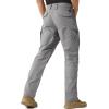 imageFREE SOLDIER Mens Tactical Pants Water Resistant Ripstop Cargo Work Lightweight EDC Hiking Pants with Multi PocketsStone