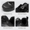 imageFREE SOLDIER Mens Trail Running Hiking Tactical Shoes  Breathable Lightweight NonSlip Outdoor Sneakers for Walking Gym Backpacking Athletic ShoesBlack