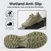 imageFREE SOLDIER Mens Trail Running Hiking Tactical Shoes  Breathable Lightweight NonSlip Outdoor Sneakers for Walking Gym Backpacking Athletic ShoesLight Green