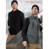 imageFREE SOLDIER Mens Warm Golf Vest Outerwear Windproof Reversible Puffer Vest Sleeveless Jacket for Casual Hiking TravelLight Grayblack