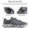 imageFREE SOLDIER Mens Water Shoes Quick Dry Sports Hiking Breathable Lightweight Shoes Outdoor Mesh Training Walking Travel Trekking SneakersGrey 10