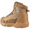 imageFREE SOLDIER Mens Waterproof Hiking Lightweight Work Military Tactical Boots Durable Combat BootsBrown 11 Wide US