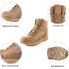imageFREE SOLDIER Mens Waterproof Hiking Lightweight Work Military Tactical Boots Durable Combat BootsBrown 11 Wide US
