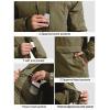 imageFREE SOLDIER Mens Waterproof Ski Jacket Fleece Lined Warm Winter Snow Coat with Hood Fully Taped SeamsArmy Green