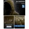 imageFREE SOLDIER Mens Waterproof Ski Jacket Fleece Lined Warm Winter Snow Coat with Hood Fully Taped SeamsArmy Green