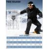 imageFREE SOLDIER Mens Waterproof Ski Jacket Fleece Lined Warm Winter Snow Coat with Hood Fully Taped SeamsBlack