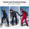 imageFREE SOLDIER Mens Waterproof Ski Jacket Fleece Lined Warm Winter Snow Coat with Hood Fully Taped SeamsCharcoal Gray