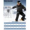 imageFREE SOLDIER Mens Waterproof Ski Jacket Fleece Lined Warm Winter Snow Coat with Hood Fully Taped SeamsCharcoal Gray