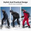 imageFREE SOLDIER Mens Waterproof Ski Jacket Fleece Lined Warm Winter Snow Coat with Hood Fully Taped SeamsGray Black