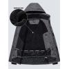 imageFREE SOLDIER Mens Waterproof Ski Jacket Fleece Lined Warm Winter Snow Coat with Hood Fully Taped SeamsGray Black