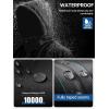imageFREE SOLDIER Mens Waterproof Ski Jacket Fleece Lined Warm Winter Snow Coat with Hood Fully Taped SeamsGray Black