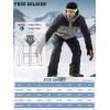 imageFREE SOLDIER Mens Waterproof Ski Jacket Fleece Lined Warm Winter Snow Coat with Hood Fully Taped SeamsHeather Gray