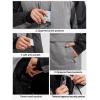 imageFREE SOLDIER Mens Waterproof Ski Jacket Fleece Lined Warm Winter Snow Coat with Hood Fully Taped SeamsHeather Gray