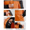 imageFREE SOLDIER Mens Waterproof Ski Jacket Fleece Lined Warm Winter Snow Coat with Hood Fully Taped SeamsOrange