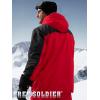 imageFREE SOLDIER Mens Waterproof Ski Jacket Fleece Lined Warm Winter Snow Coat with Hood Fully Taped SeamsUrban Red