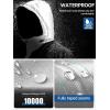 imageFREE SOLDIER Mens Waterproof Ski Jacket Fleece Lined Warm Winter Snow Coat with Hood Fully Taped SeamsWhite Black