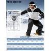 imageFREE SOLDIER Mens Waterproof Ski Jacket Fleece Lined Warm Winter Snow Coat with Hood Fully Taped SeamsWhite Black
