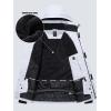 imageFREE SOLDIER Mens Waterproof Ski Jacket Fleece Lined Warm Winter Snow Coat with Hood Fully Taped SeamsWhite Black