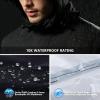 imageFREE SOLDIER Mens Waterproof Ski Snow Jacket Fleece Lined Warm Winter Rain Jacket with Hood Fully Taped Seams