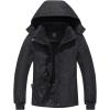imageFREE SOLDIER Mens Waterproof Ski Snow Jacket Fleece Lined Warm Winter Rain Jacket with Hood Fully Taped Seams