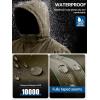 imageFREE SOLDIER Mens Waterproof Ski Snow Jacket Fleece Lined Warm Winter Rain Jacket with Hood Fully Taped SeamsArmy Green