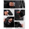 imageFREE SOLDIER Mens Waterproof Ski Snow Jacket Fleece Lined Warm Winter Rain Jacket with Hood Fully Taped SeamsBlack Gray
