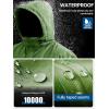 imageFREE SOLDIER Mens Waterproof Ski Snow Jacket Fleece Lined Warm Winter Rain Jacket with Hood Fully Taped SeamsGrass Green