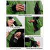 imageFREE SOLDIER Mens Waterproof Ski Snow Jacket Fleece Lined Warm Winter Rain Jacket with Hood Fully Taped SeamsGrass Green
