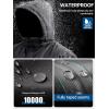 imageFREE SOLDIER Mens Waterproof Ski Snow Jacket Fleece Lined Warm Winter Rain Jacket with Hood Fully Taped SeamsGray Black