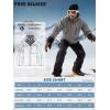 imageFREE SOLDIER Mens Waterproof Ski Snow Jacket Fleece Lined Warm Winter Rain Jacket with Hood Fully Taped SeamsHeather Gray