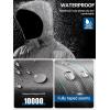 imageFREE SOLDIER Mens Waterproof Ski Snow Jacket Fleece Lined Warm Winter Rain Jacket with Hood Fully Taped SeamsHeather Gray