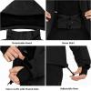 imageFREE SOLDIER Mens Waterproof Ski Snow Jacket Fleece Lined Warm Winter Rain Jacket with Hood Fully Taped SeamsLight Blue