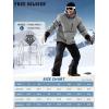 imageFREE SOLDIER Mens Waterproof Ski Snow Jacket Fleece Lined Warm Winter Rain Jacket with Hood Fully Taped SeamsLight Gray