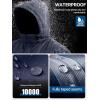 imageFREE SOLDIER Mens Waterproof Ski Snow Jacket Fleece Lined Warm Winter Rain Jacket with Hood Fully Taped SeamsMidnight Navy