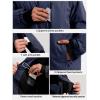 imageFREE SOLDIER Mens Waterproof Ski Snow Jacket Fleece Lined Warm Winter Rain Jacket with Hood Fully Taped SeamsMidnight Navy