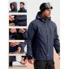 imageFREE SOLDIER Mens Waterproof Ski Snow Jacket Fleece Lined Warm Winter Rain Jacket with Hood Fully Taped SeamsMidnight Navy